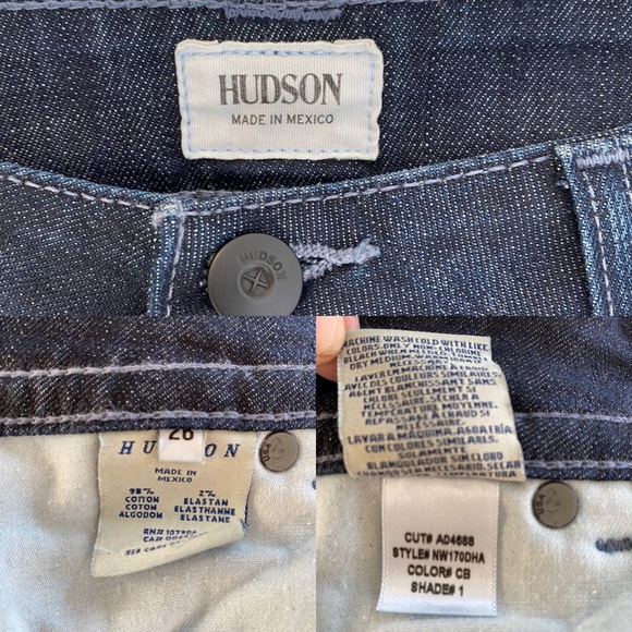 HUDSON Jeans Signature Bootcut Flap Pockets Jeans Size 26 Perfect Jeans Long - Picture 12 of 13